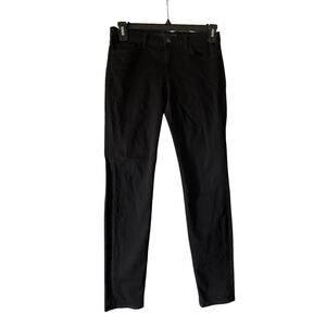 J Brand Shadow Skinny Leg Jeans Womens Size 28 Low Rise Black Denim Pants